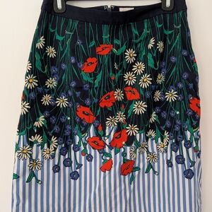 Floral Pencil Skirt - Multicolor